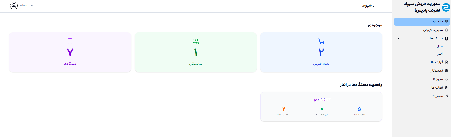 سرویس سیپاد - تصویر 1